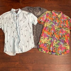 Vans Volcom summer collared shirts